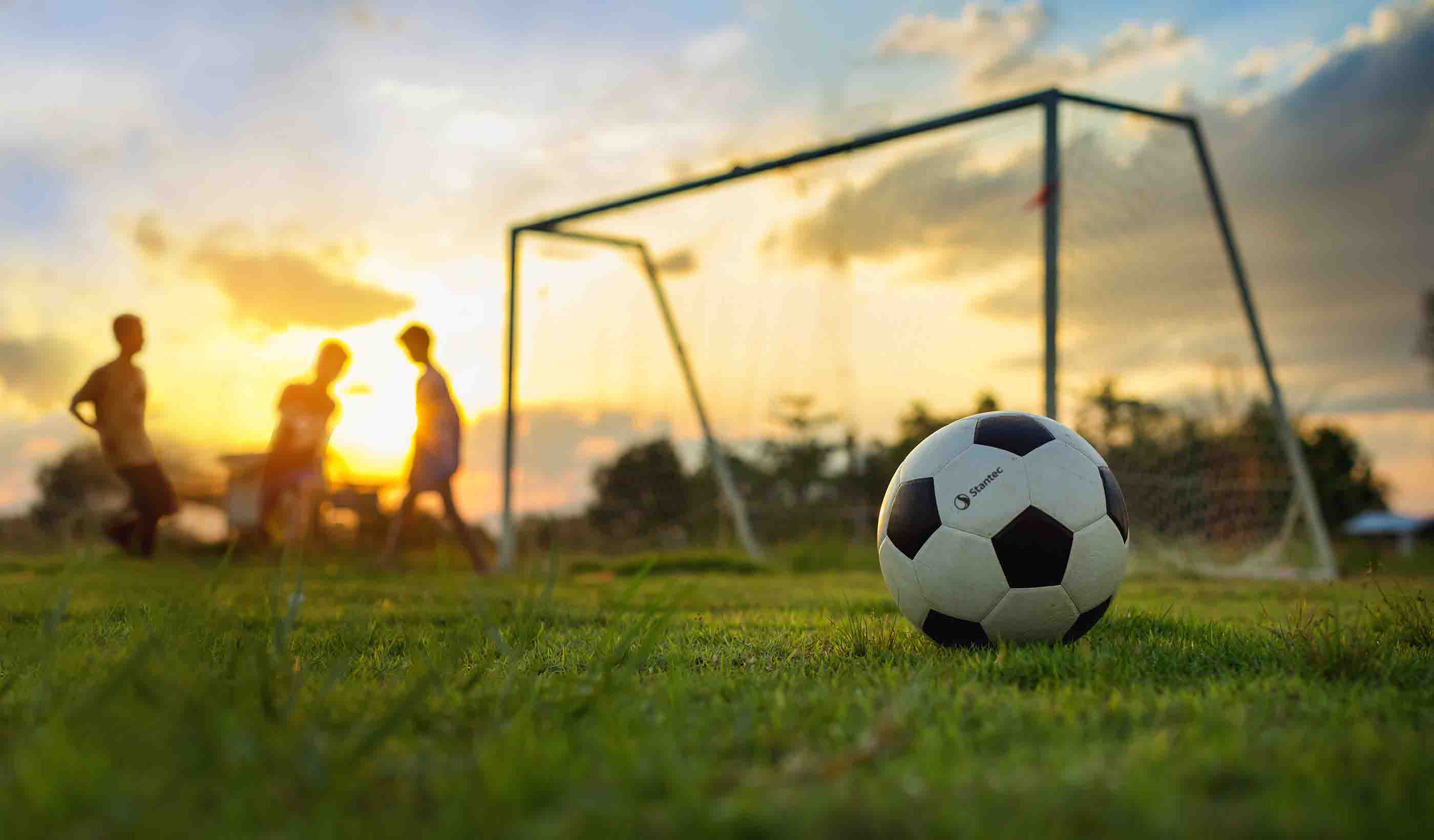 People playing soccer